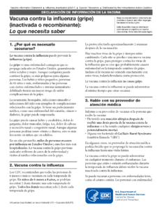 2021 Flu Vaccine Information - Spanish 