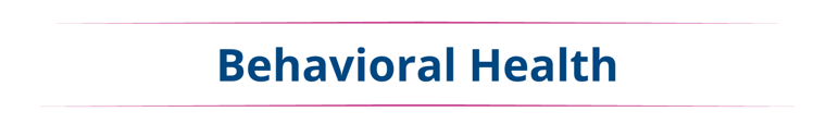 Community Resources - behavioral health
